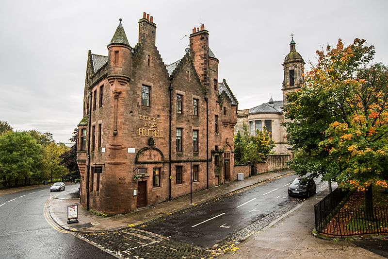 Street view of Cathedral House hotel in Glasgow